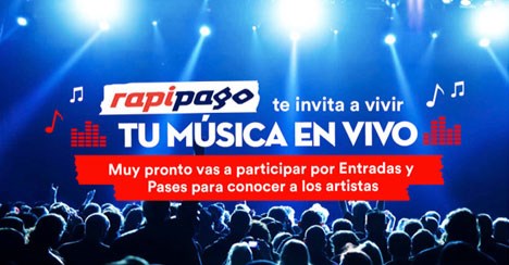 Rapipago se mete con todo en el sponsoreo de shows musicales