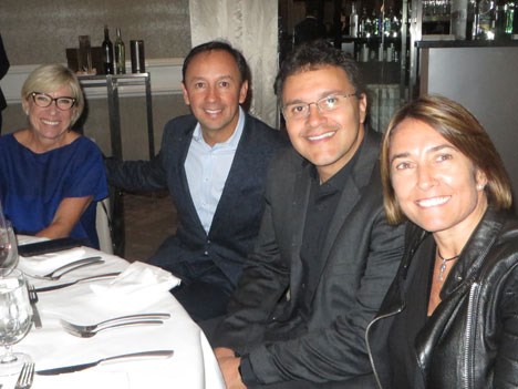 Rosa Lagarrigue, Víctor González, Paulo Lima de Brasil y Ana Clara Ortiz