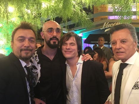 Damián Amato, Abel Pintos, Nahuel Panissi y Palito Ortega