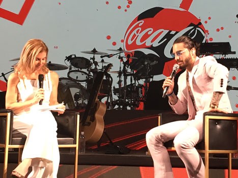 Leila Cobo y el reportaje en el escenario