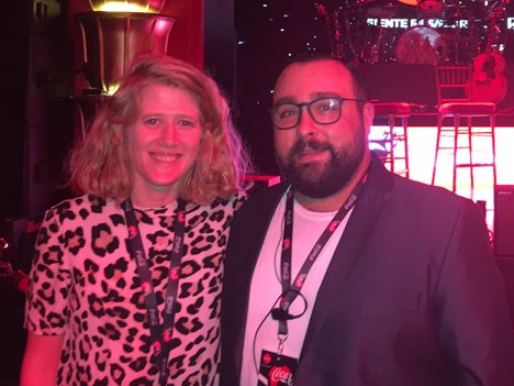Gonzalo Duperre y María Muchinik, de Coca-Cola Argentina