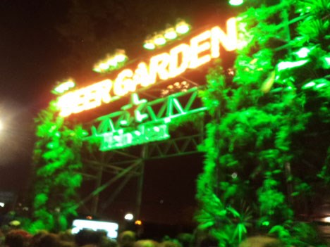 El Beergarden aparte para el público