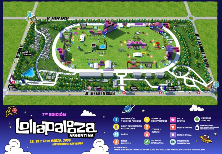 Lollapalooza Argentina Como llegar, elementos prohibidos y toda la