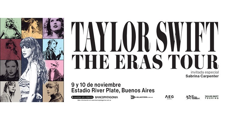 Taylor Swift llega al Estadio River Plate el 9 y 10 de noviembre - En Vivo
