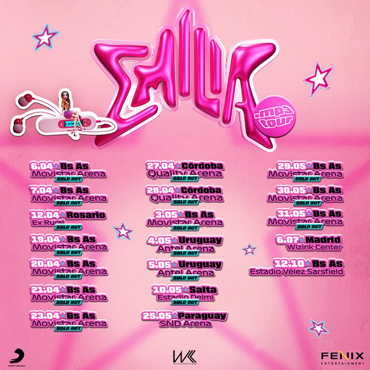 Emilia anuncia su primer concierto en el Estadio de Vélez En Vivo