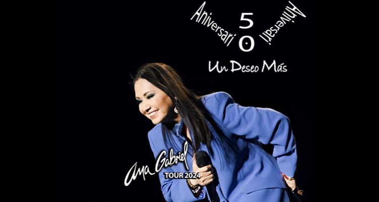 Ana Gabriel celebra su 50 aniversario con la música en el Movistar Arena