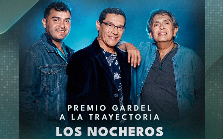 Los Nocheros reciben el Gardel a la trayectoria