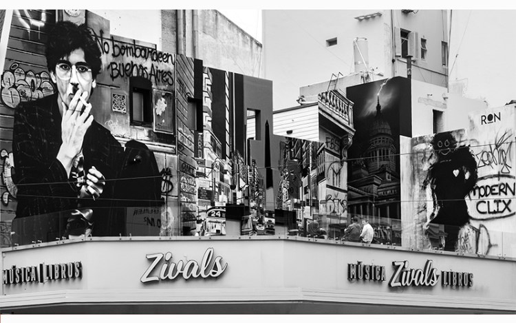Zivals celebró sus 55 años con un mural de Charly García 